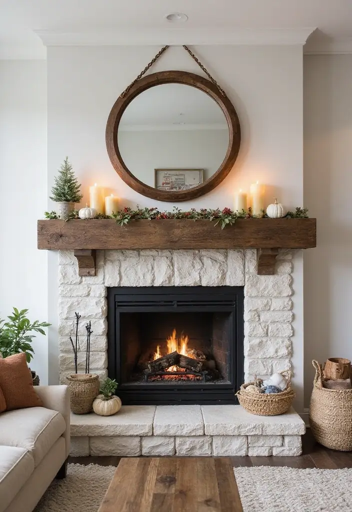 29 Modern Farmhouse Living Room Ideas Full of Rustic Elegance 13 29 Modern Farmhouse Living Room Ideas Full of Rustic Elegance - 13. Farmhouse-Style Fireplaces