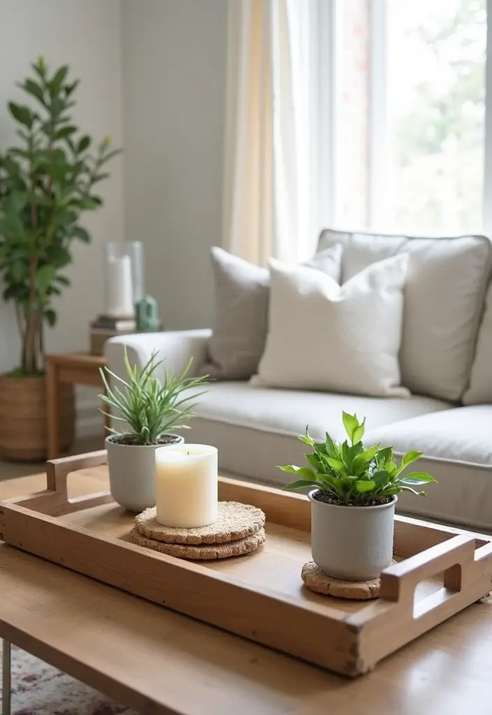 29 Modern Farmhouse Living Room Ideas Full of Rustic Elegance 25 29 Modern Farmhouse Living Room Ideas Full of Rustic Elegance - 25. Decorative Trays