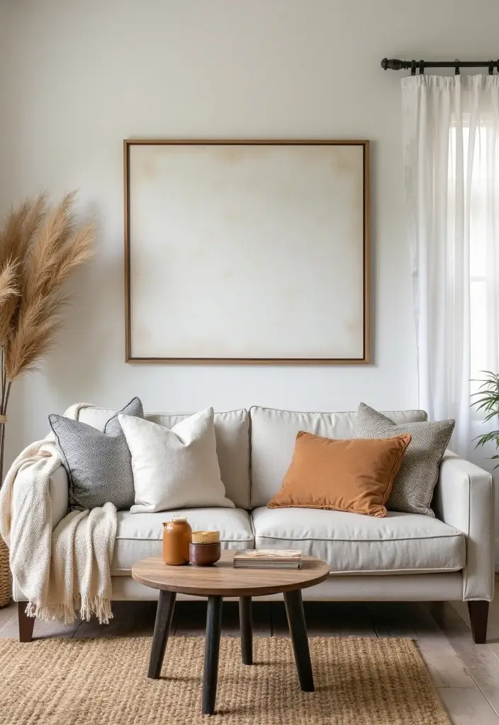 29 Modern Farmhouse Living Room Ideas Full of Rustic Elegance 29 29 Modern Farmhouse Living Room Ideas Full of Rustic Elegance - 29. Seasonal Decor Swaps