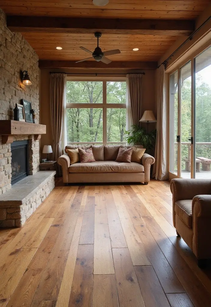 29 Modern Tiles for Living Room Floor Ideas That Redefine Interiors 12 29 Modern Tiles for Living Room Floor Ideas That Redefine Interiors - 12. Wood-Look Tiles