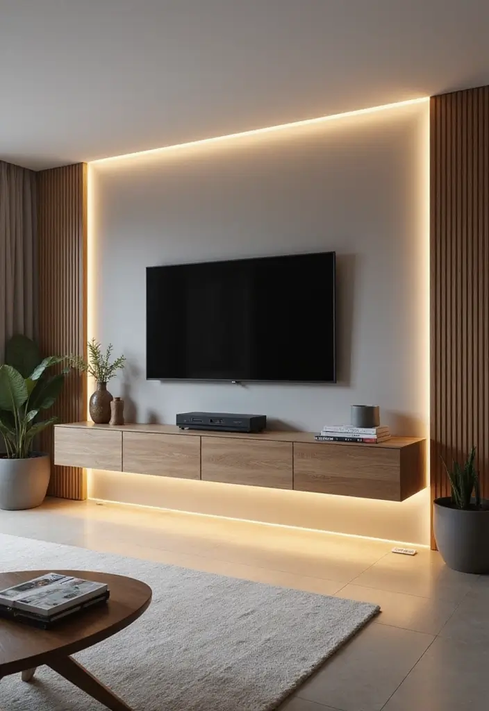 29 TV Cabinet Design for Living Room Ideas That Maximize Space and Style 1 29 TV Cabinet Design for Living Room Ideas That Maximize Space and Style - 1. Floating TV Cabinets for a Sleek Look