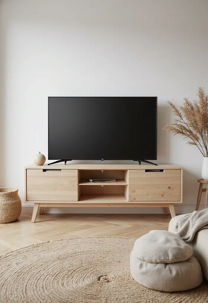 29 TV Cabinet Design for Living Room Ideas That Maximize Space and Style 10 29 TV Cabinet Design for Living Room Ideas That Maximize Space and Style - 10. Scandinavian Style TV Cabinets