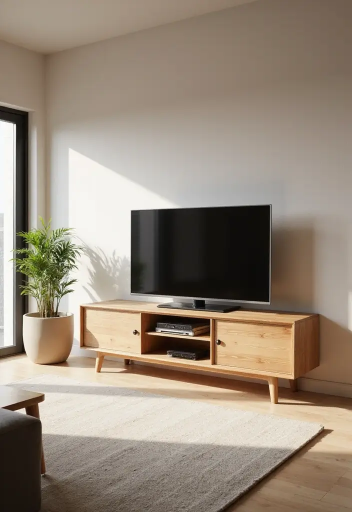 29 TV Cabinet Design for Living Room Ideas That Maximize Space and Style 28 29 TV Cabinet Design for Living Room Ideas That Maximize Space and Style - 28. Japanese-Inspired TV Cabinets