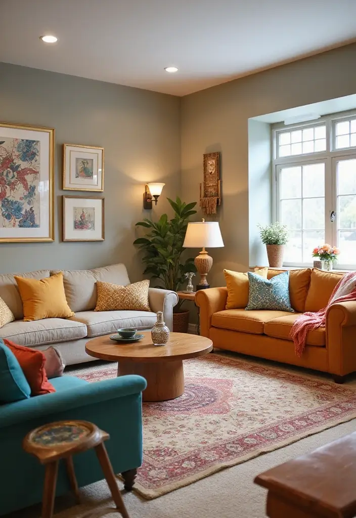 30 Basement Living Room Ideas That Turn Extra Space Into Cozy Retreats 15 30 Basement Living Room Ideas That Turn Extra Space Into Cozy Retreats - 15. Family-Friendly Space