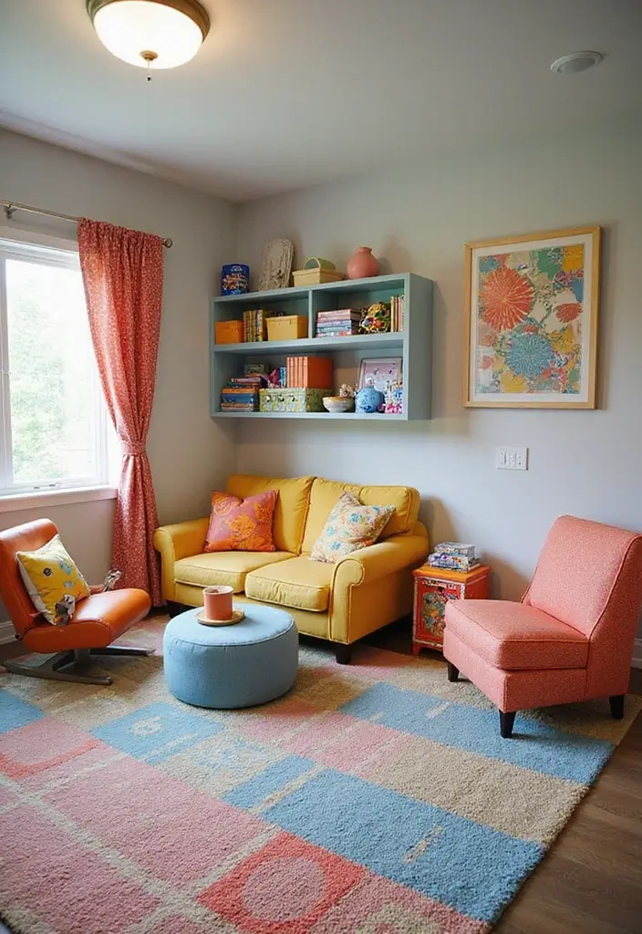 30 Basement Living Room Ideas That Turn Extra Space Into Cozy Retreats 17 30 Basement Living Room Ideas That Turn Extra Space Into Cozy Retreats - 17. Stylish Playroom for Kids