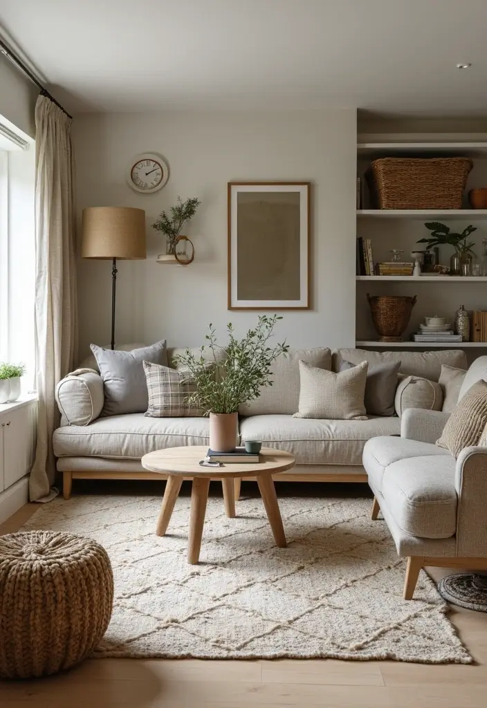 30 Basement Living Room Ideas That Turn Extra Space Into Cozy Retreats 24 30 Basement Living Room Ideas That Turn Extra Space Into Cozy Retreats - 24. Smart Storage Solutions