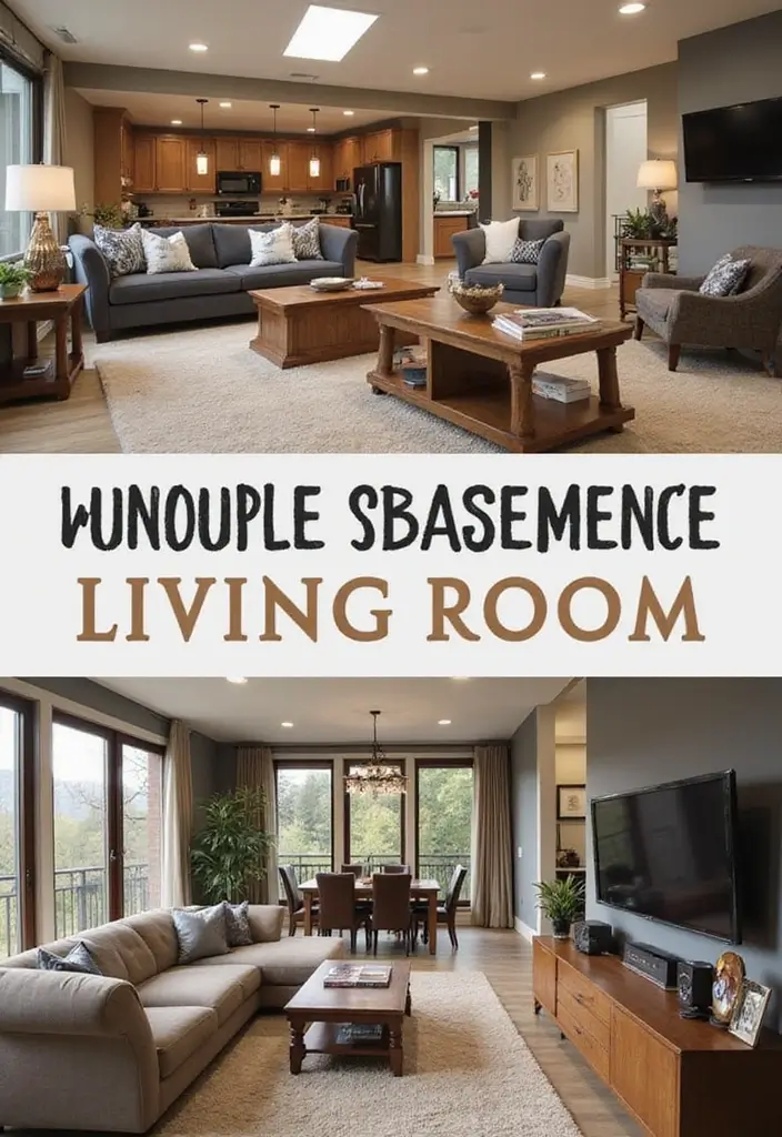 30 Basement Living Room Ideas That Turn Extra Space Into Cozy Retreats 3 30 Basement Living Room Ideas That Turn Extra Space Into Cozy Retreats - 3. Make It Multifunctional