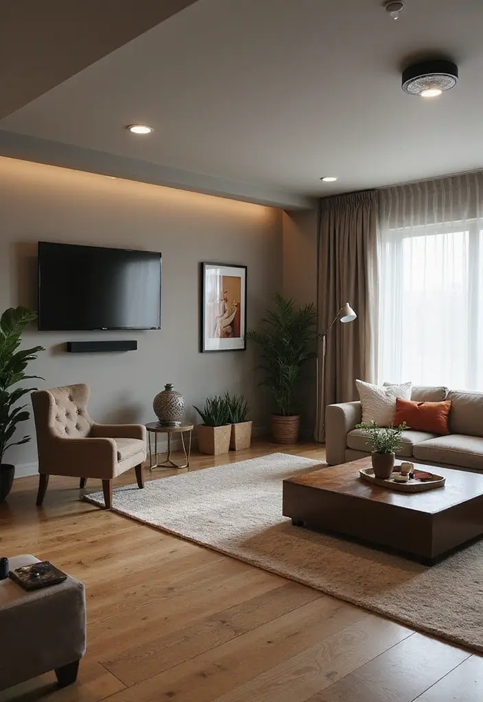 30 Basement Living Room Ideas That Turn Extra Space Into Cozy Retreats 8 30 Basement Living Room Ideas That Turn Extra Space Into Cozy Retreats - 8. Open Concept Living