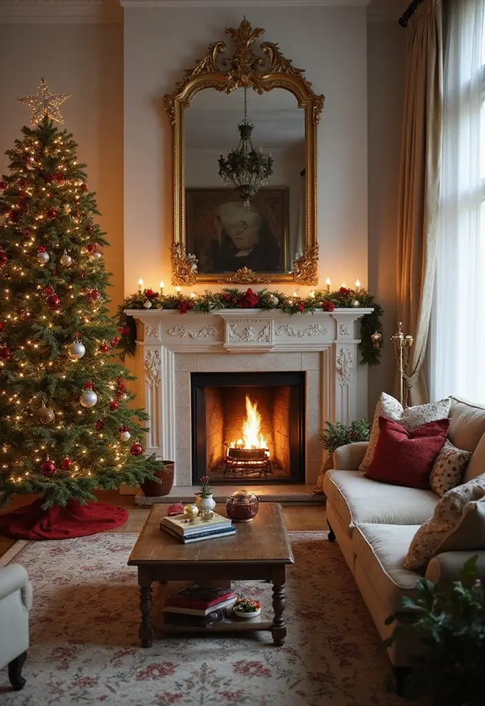 30 Christmas Living Room Ideas That Create Magical Holiday Vibes 27 30 Christmas Living Room Ideas That Create Magical Holiday Vibes - 27. Meticulous Arrangement of Decor