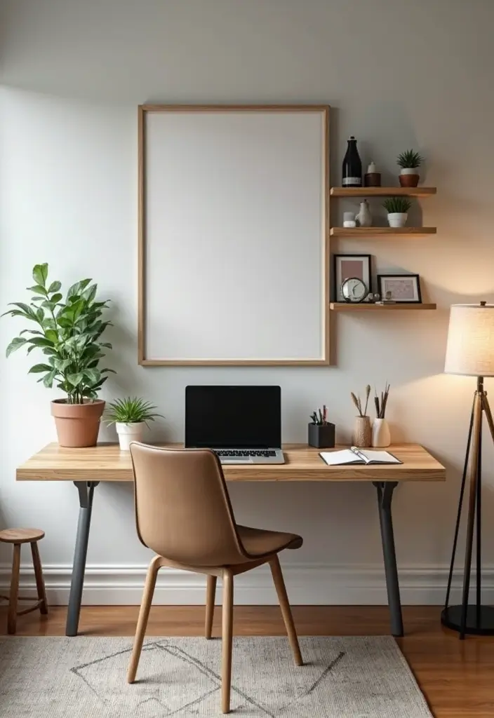 30 College Apartment Living Room Ideas for Budget-Friendly Style 14 30 College Apartment Living Room Ideas for Budget-Friendly Style - 14. Floating Desks