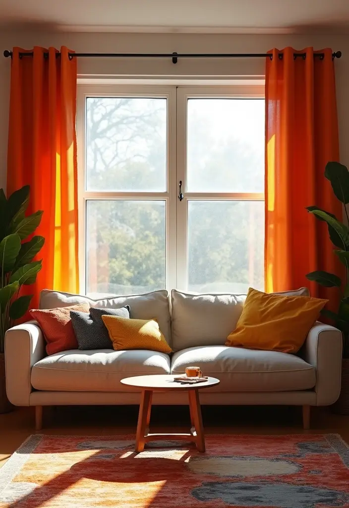 30 College Apartment Living Room Ideas for Budget-Friendly Style 28 30 College Apartment Living Room Ideas for Budget-Friendly Style - 28. Bold Curtains