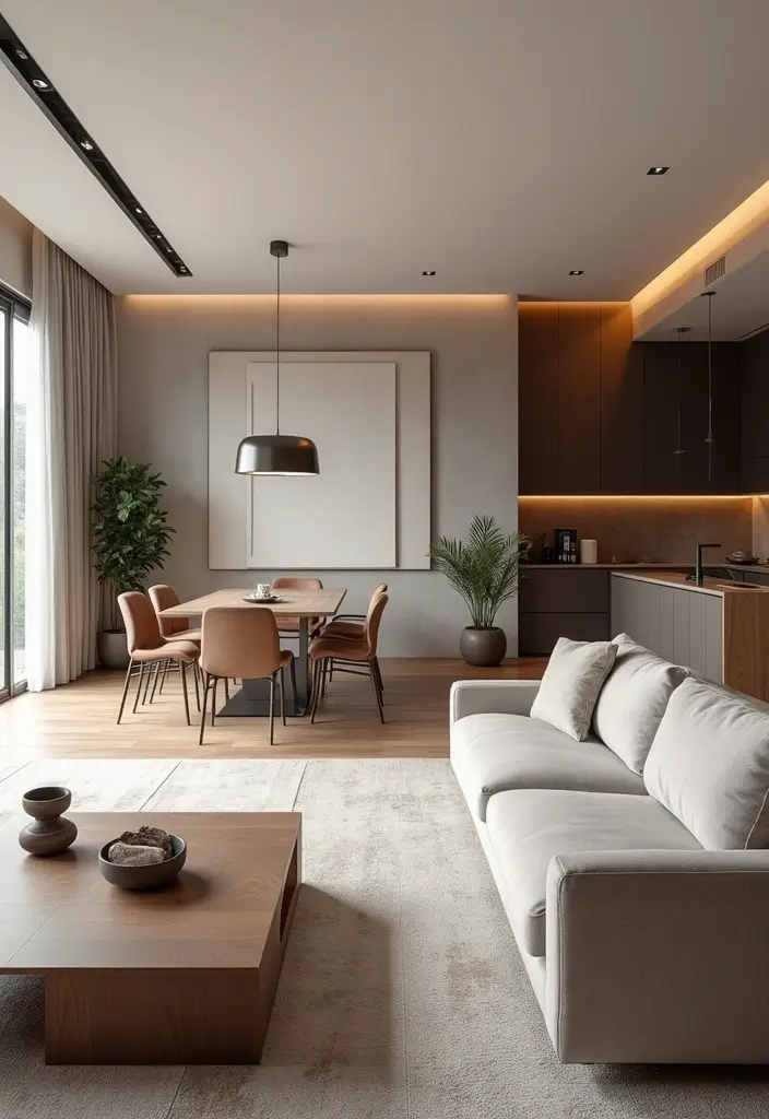 30 Contemporary Living Room Designs That Redefine Modern Style - 15. Open-Plan Living