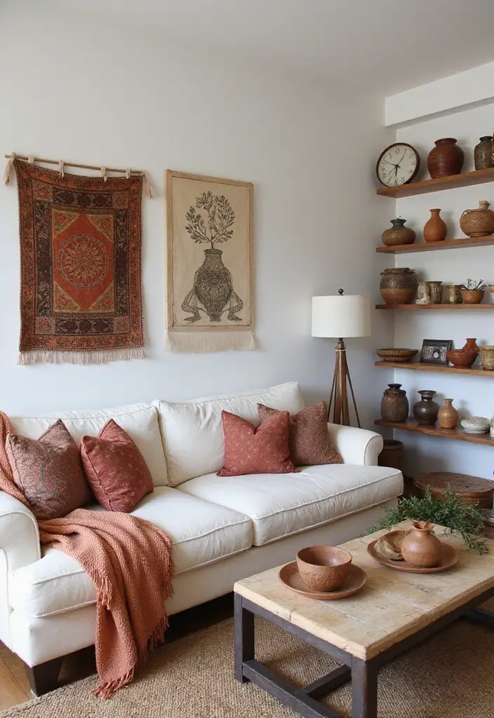 30 Contemporary Living Room Designs That Redefine Modern Style - 27. Incorporating Local Artisans