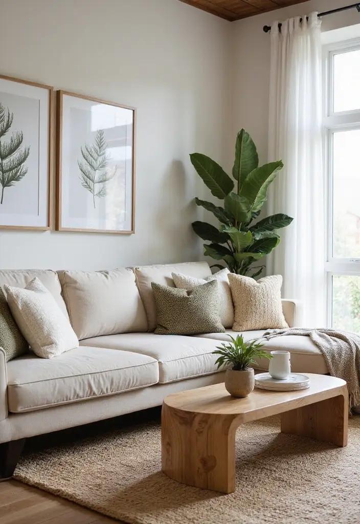 30 Contemporary Living Room Designs That Redefine Modern Style - 29. Outdoor-Inspired Decor