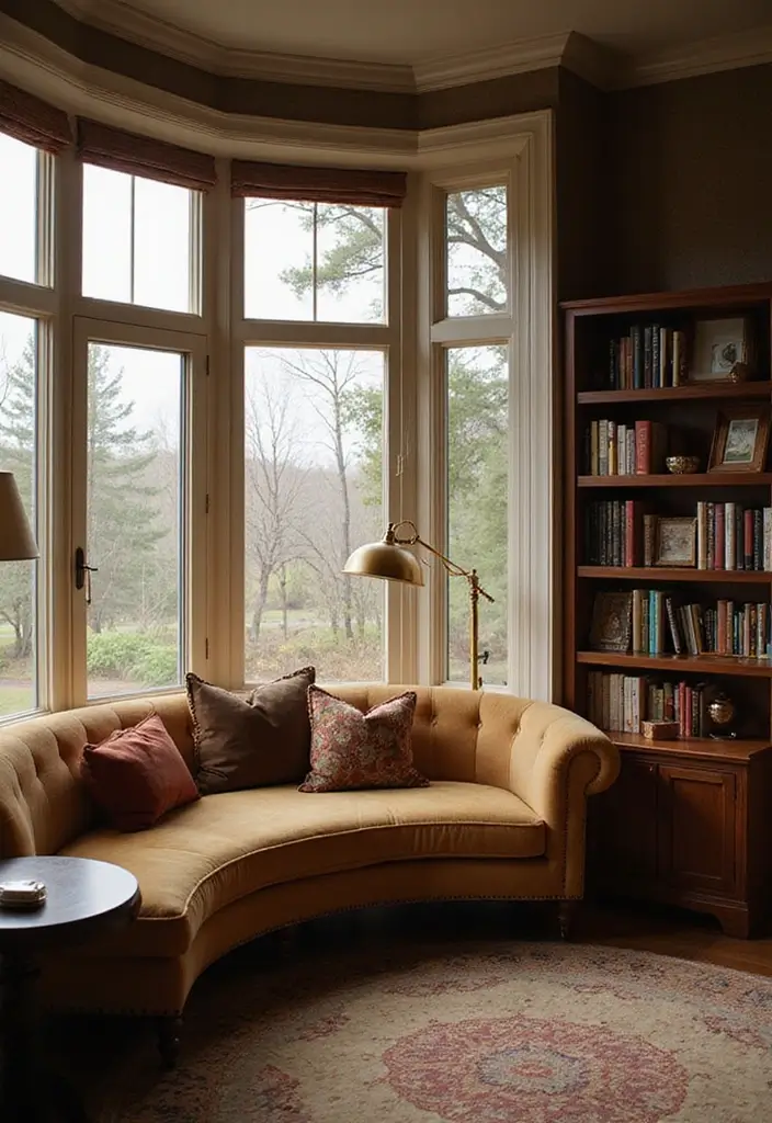 30 Curved Sofa Living Room Ideas That Add Flow and Modern Elegance 3 30 Curved Sofa Living Room Ideas That Add Flow and Modern Elegance - 3. Cozy Corner with a Curved Sofa