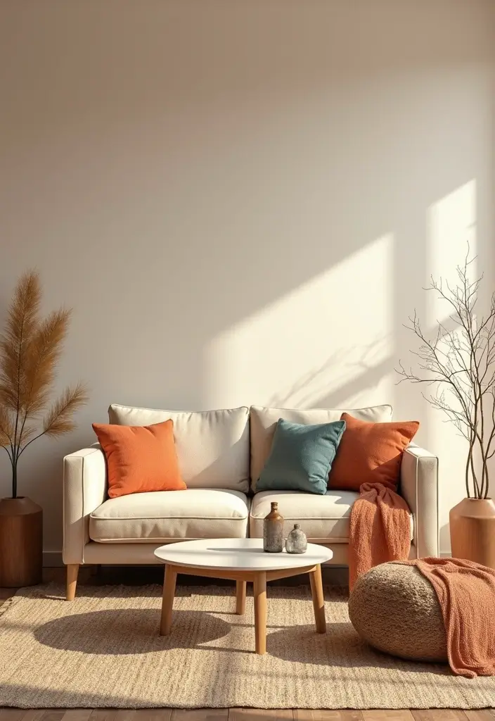 30 Farmhouse Decor Living Room Ideas Full of Rustic Charm and Comfort - 1. Warm Neutral Palette