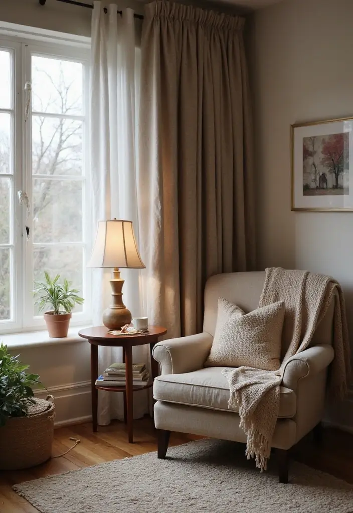 30 Farmhouse Decor Living Room Ideas Full of Rustic Charm and Comfort - 24. Cozy Nooks