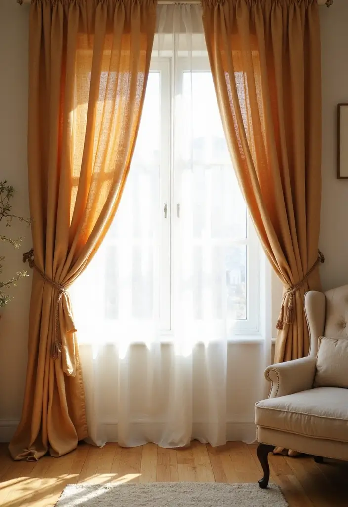30 Girly Living Room Ideas That Add Fun Plus Chic Feminine Touches 12 30 Girly Living Room Ideas That Add Fun Plus Chic Feminine Touches - 12. Elegant Curtains