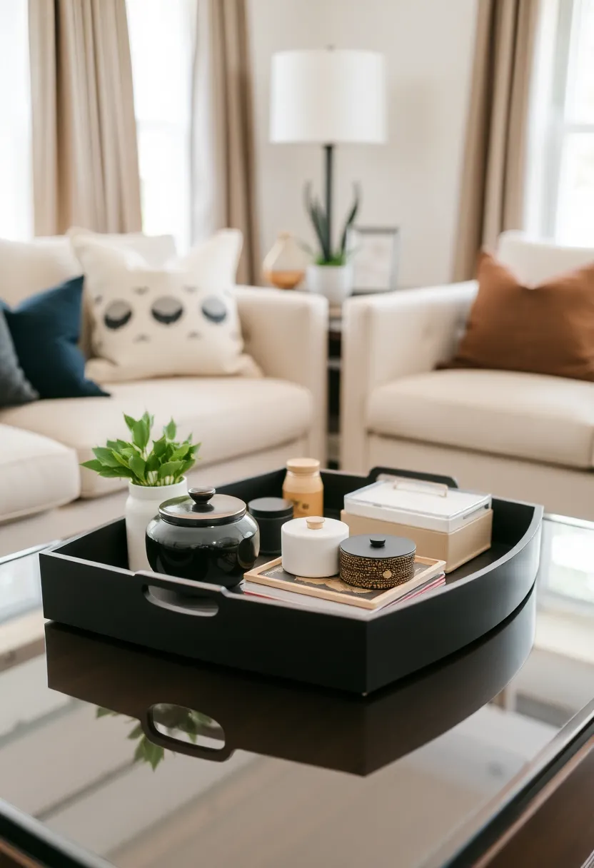 30 Girly Living Room Ideas That Add Fun Plus Chic Feminine Touches 25 30 Girly Living Room Ideas That Add Fun Plus Chic Feminine Touches - 25. Decorative Trays