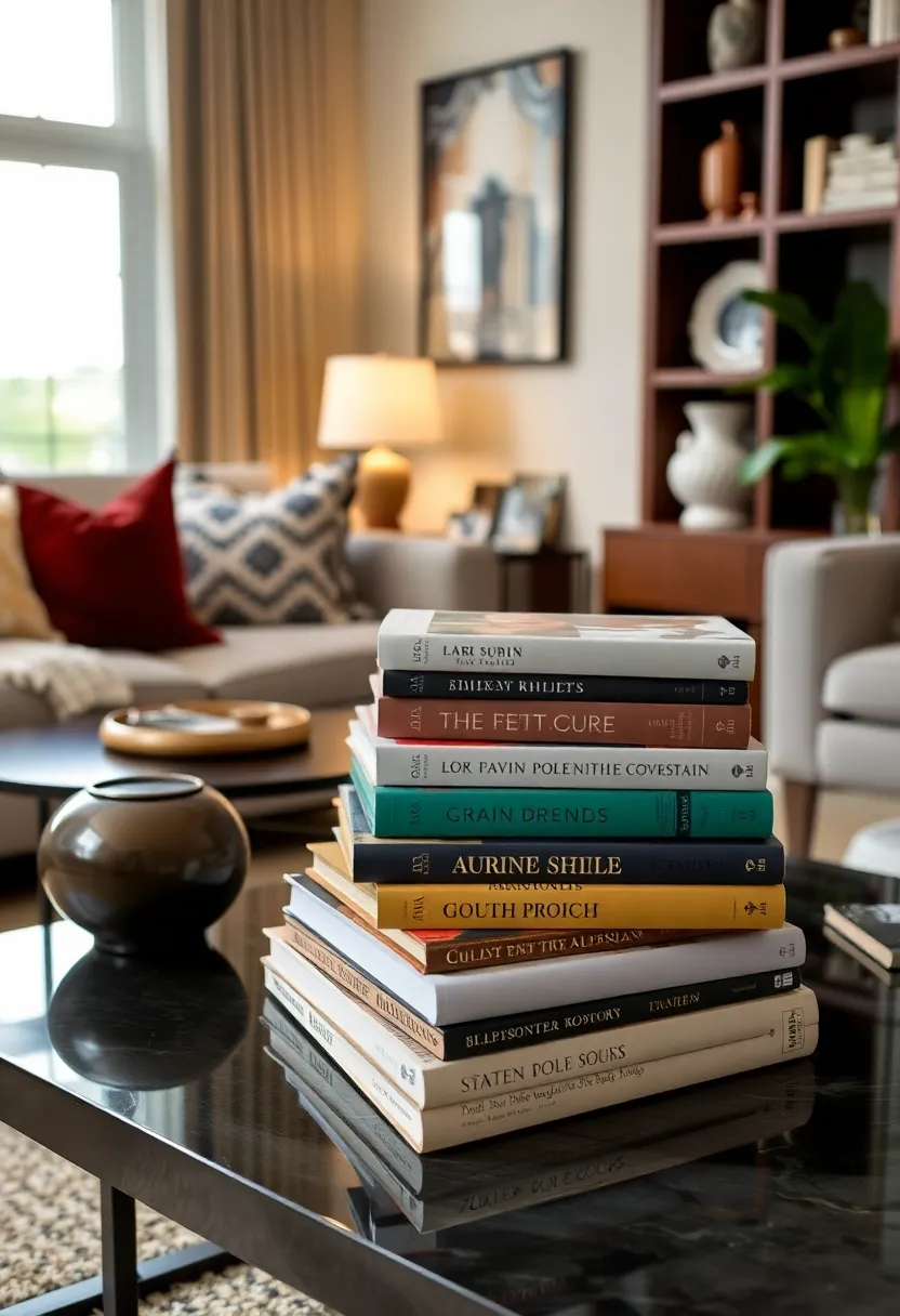 30 Girly Living Room Ideas That Add Fun Plus Chic Feminine Touches 29 30 Girly Living Room Ideas That Add Fun Plus Chic Feminine Touches - 29. Unique Coffee Table Books