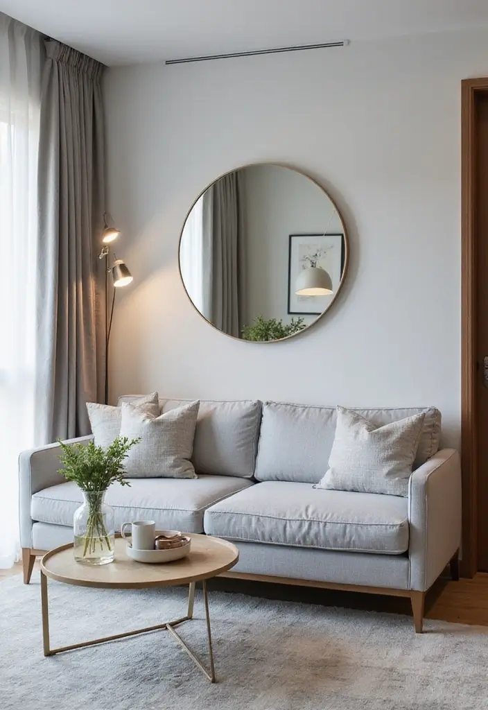 30 Grey Living Room Ideas That Balance Style, Comfort, and Modern Elegance - 23. Grey for Small Spaces