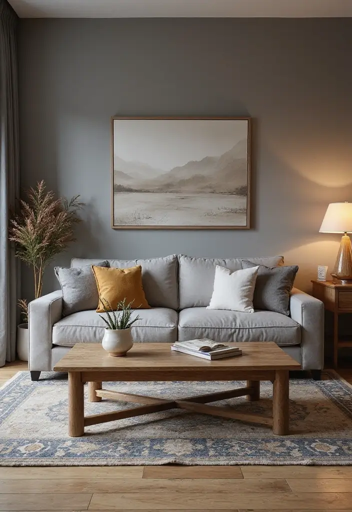 30 Grey Living Room Ideas That Balance Style, Comfort, and Modern Elegance - 4. Warm Grey Tones