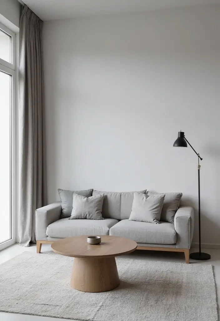 30 Grey Living Room Ideas That Balance Style, Comfort, and Modern Elegance - 5. Minimalist Grey Furniture