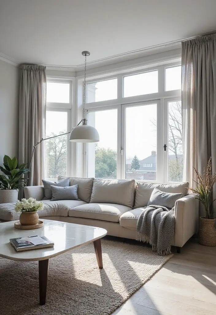 30 Grey Living Room Ideas That Balance Style, Comfort, and Modern Elegance - 6. Natural Light and Grey