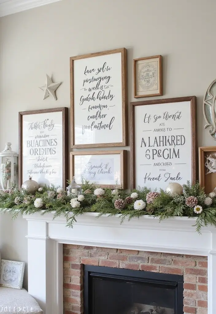 30 Halloween Living Room Decor Ideas That Are Spooky and Stylish 27 30 Halloween Living Room Decor Ideas That Are Spooky and Stylish - 27. Beautifully Framed Seasonal Quotes