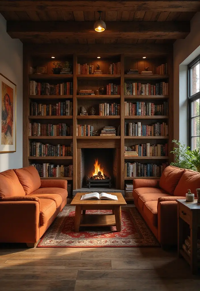 30 Living Room Minecraft Ideas to Build Cozy and Stylish Digital Homes - 15. Cozy Reading Nook