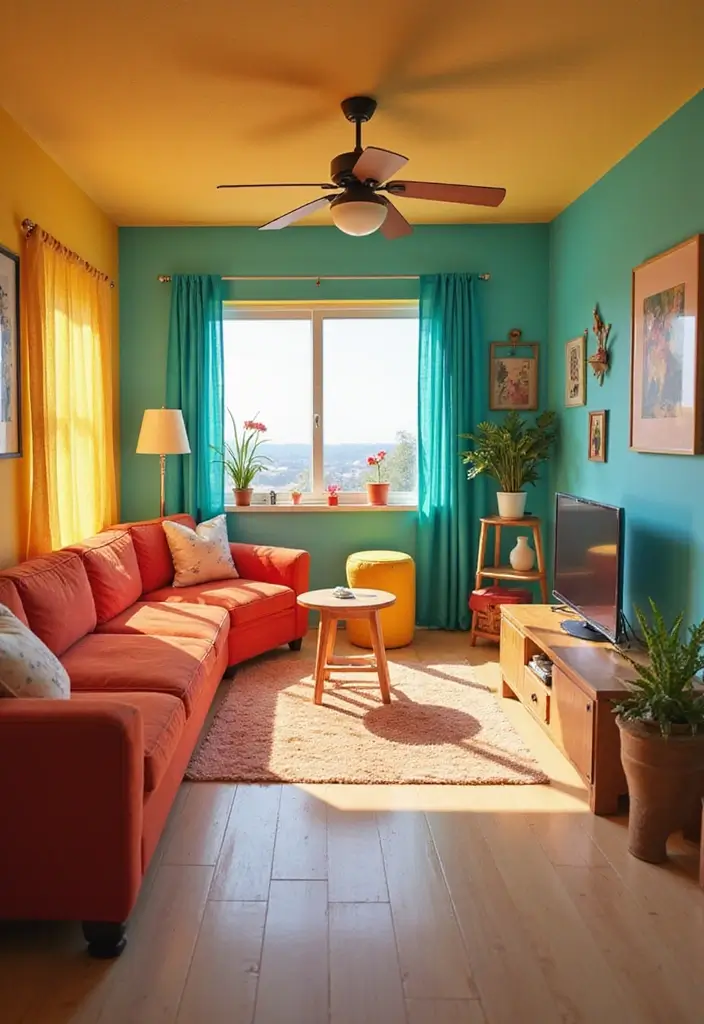 30 Living Room Minecraft Ideas to Build Cozy and Stylish Digital Homes - 28. Bright and Cheerful Space