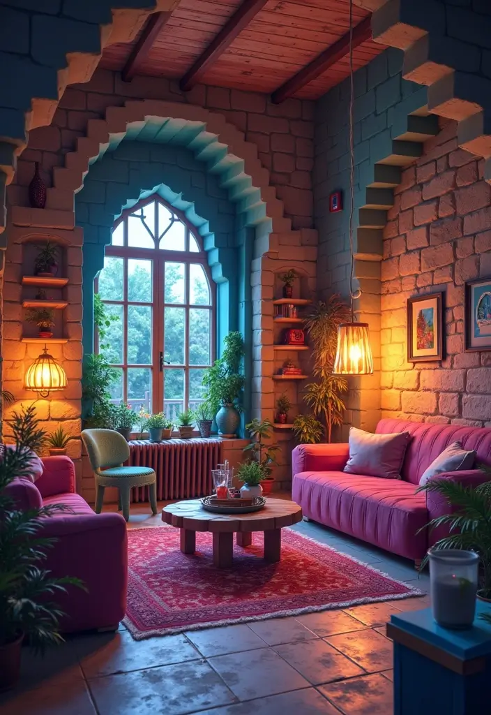 30 Living Room Minecraft Ideas to Build Cozy and Stylish Digital Homes - 6. Fantasy Wonderland