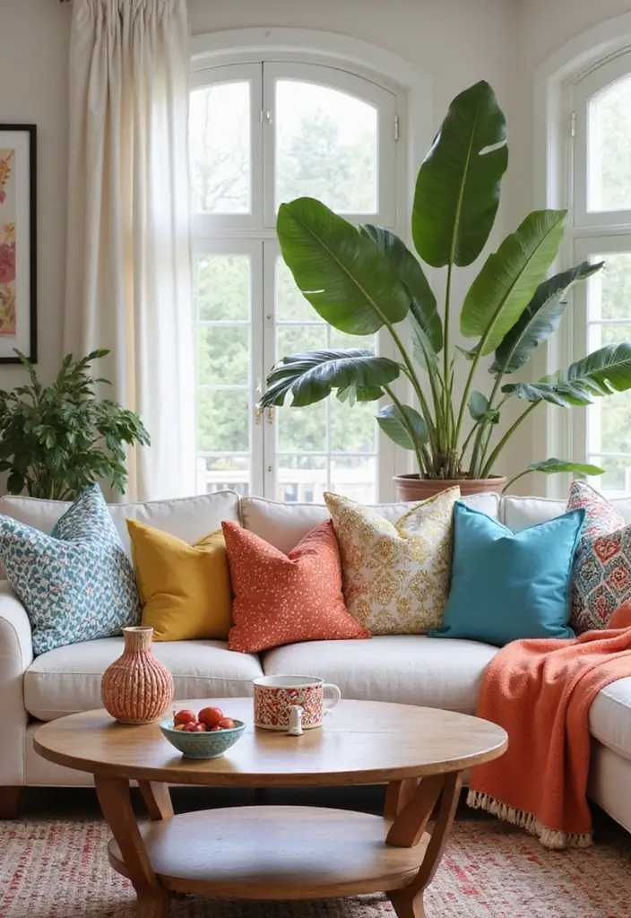 30 Living Room Table Decor Ideas That Instantly Style Your Space 11 30 Living Room Table Decor Ideas That Instantly Style Your Space - 11. Playful Patterns