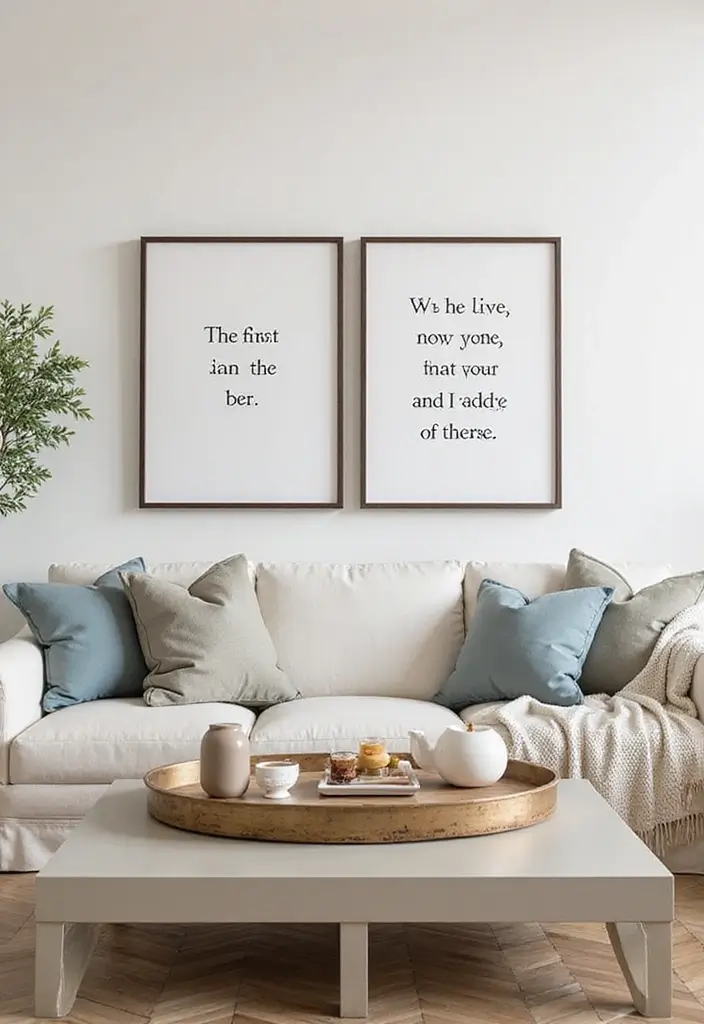 30 Living Room Table Decor Ideas That Instantly Style Your Space 28 30 Living Room Table Decor Ideas That Instantly Style Your Space - 28. Emotional Quotes