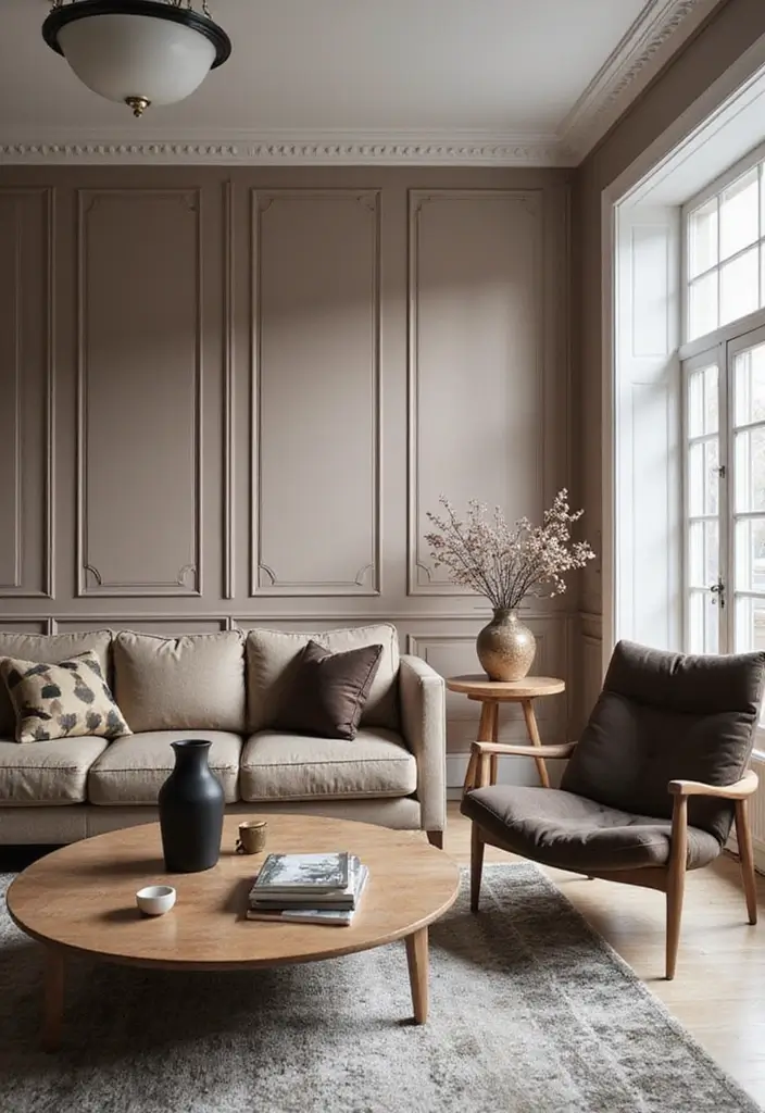 30 Living Room Wallpaper Ideas That Transform Walls Into Stylish Statements - 10. Monochromatic Designs: Understated Luxury