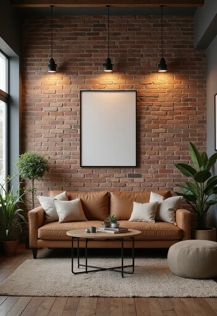 30 Living Room Wallpaper Ideas That Transform Walls Into Stylish Statements - 11. Faux Finishes: The Art of Deception