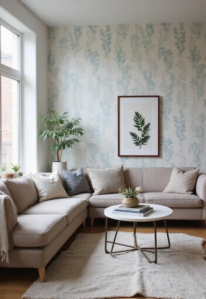 30 Living Room Wallpaper Ideas That Transform Walls Into Stylish Statements - 21. Custom DIY Projects: Personal Touch