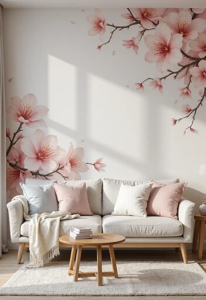 30 Living Room Wallpaper Ideas That Transform Walls Into Stylish Statements - 9. Classic Floral: Timeless Elegance