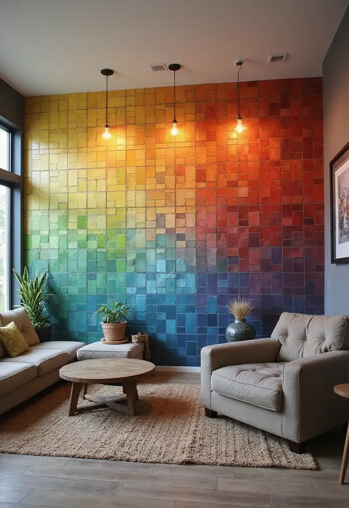 30 Minecraft Living Room Ideas to Build Cozy and Creative Spaces 12 30 Minecraft Living Room Ideas to Build Cozy and Creative Spaces - 12. Tiled Accent Walls