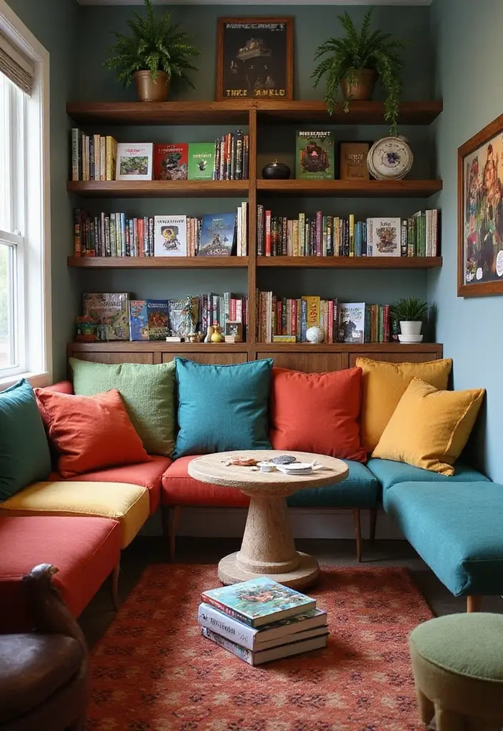 30 Minecraft Living Room Ideas to Build Cozy and Creative Spaces 18 30 Minecraft Living Room Ideas to Build Cozy and Creative Spaces - 18. Cozy Reading Nook