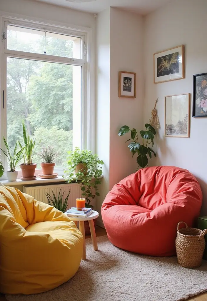 30 Sofa for Small Living Room Ideas That Maximize Comfort and Space 13 30 Sofa for Small Living Room Ideas That Maximize Comfort and Space - 13. Chic Bean Bag Chairs