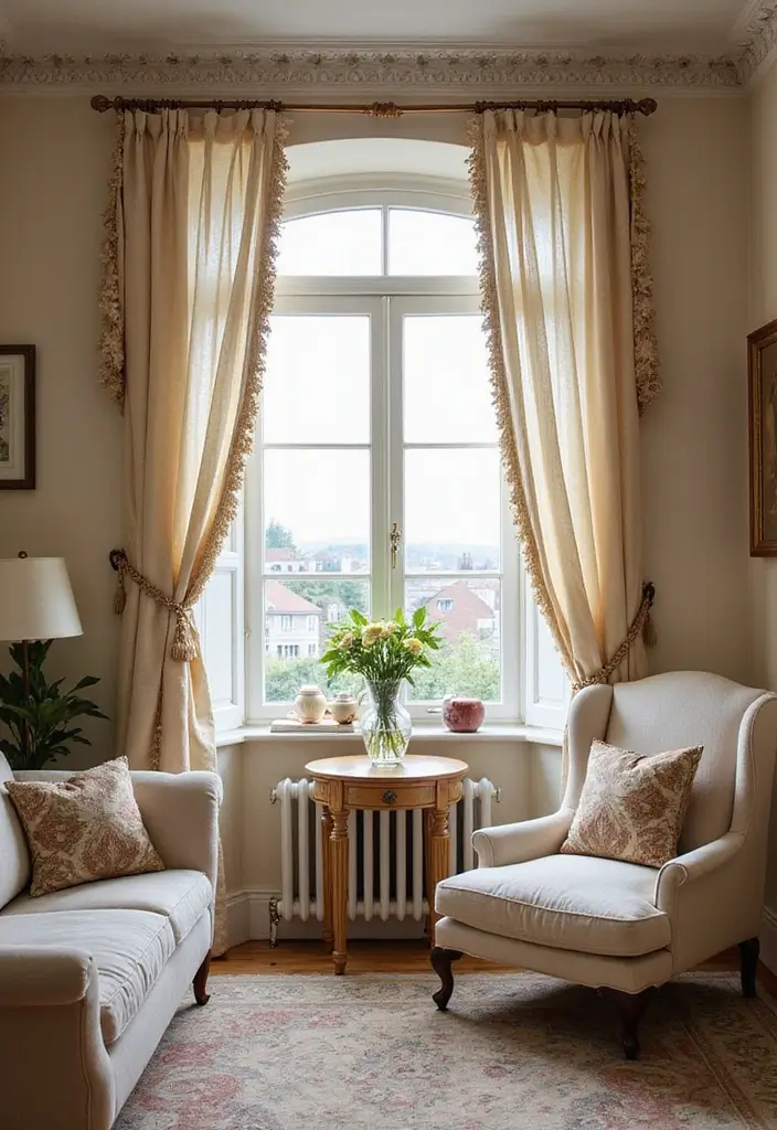 30 Wall Molding Living Room Ideas That Add Depth and Timeless Elegance 9 30 Wall Molding Living Room Ideas That Add Depth and Timeless Elegance - 9. Decorative Cornice Boards