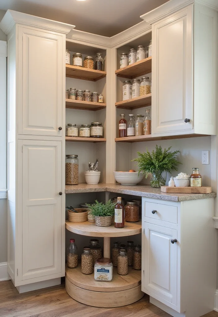10 Basement Pantry Ideas for Organized Extra Storage - 5. Corner Pantry Solutions