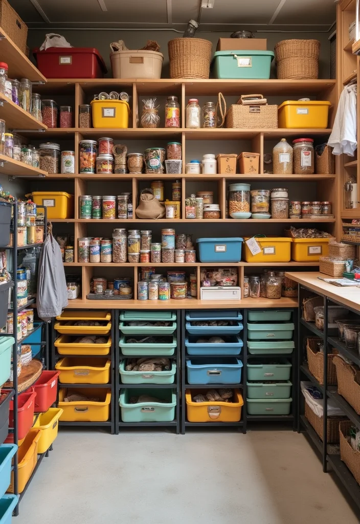 10 Basement Pantry Ideas for Organized Extra Storage - 8. Flexible Modular Storage