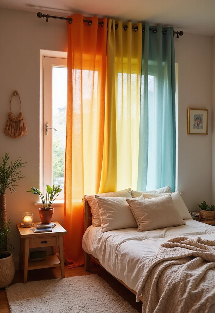 10 Bedroom Door Curtain Ideas for Soft Space Division - 3. Recycled Cotton: Sustainable Chic