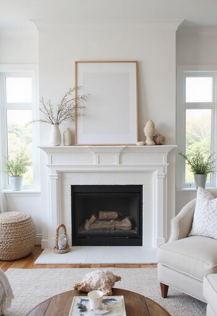 10 Bloxburg Fireplace Ideas for Cute Creative Builds - 5. Coastal-Inspired Fireplace