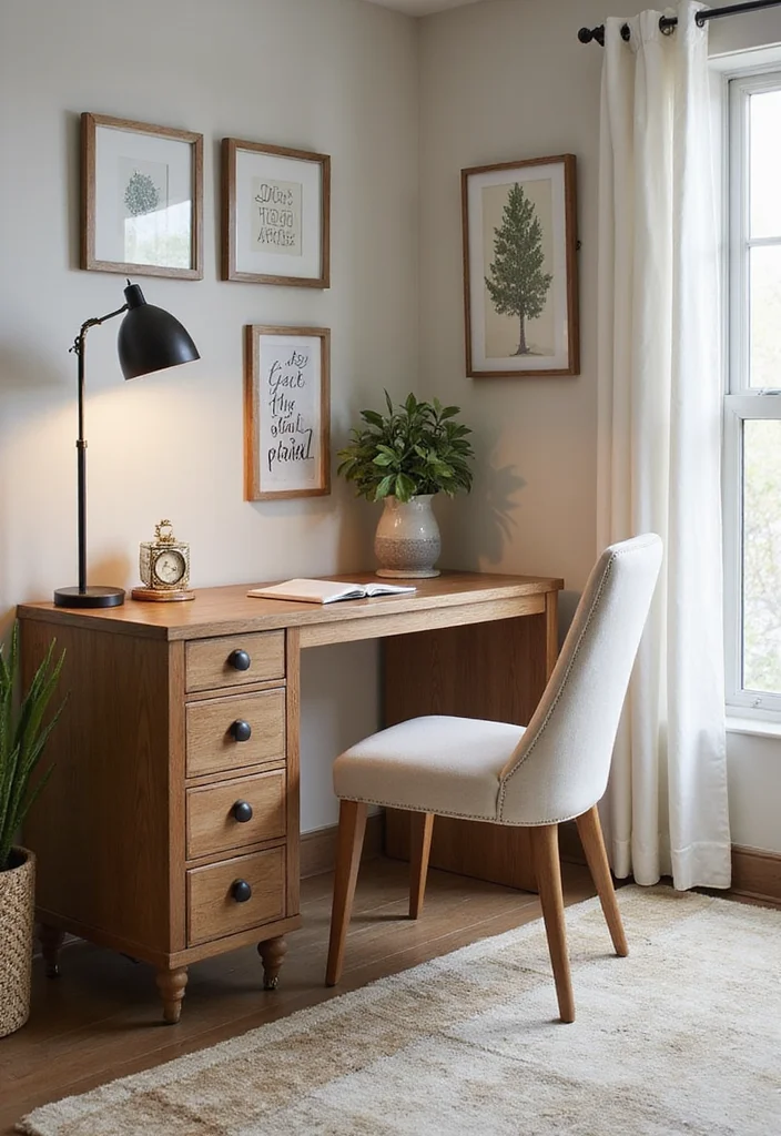 10 Corner Office Desk Ideas for Smart Space Efficiency - 7. Customized Desks for Personal Touch