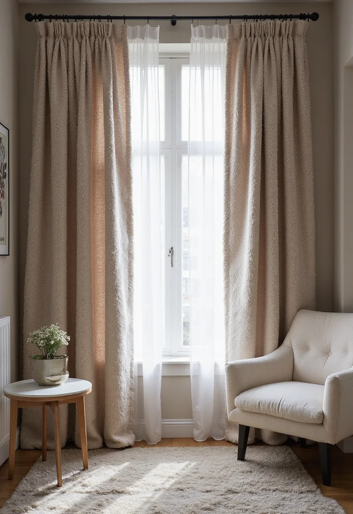 10 Curtain Backdrop Ideas for Easy Stylish Backgrounds - 4. Textured Faux Fur