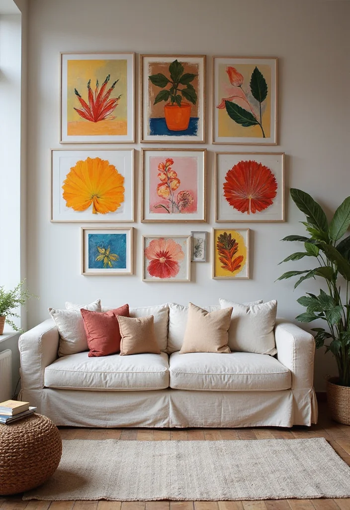 10 Curved Wall Decor Ideas for Soft Architectural Accents - 2. Soft Rounded Art Pieces