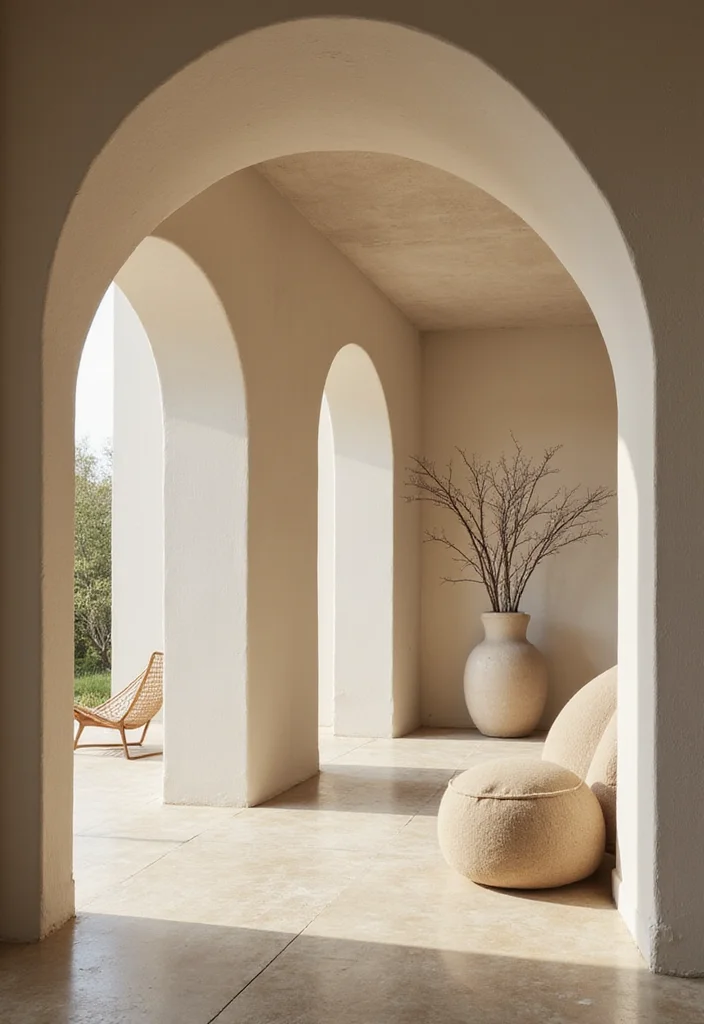 10 Curved Wall Decor Ideas for Soft Architectural Accents - 8. Curved Architectural Features